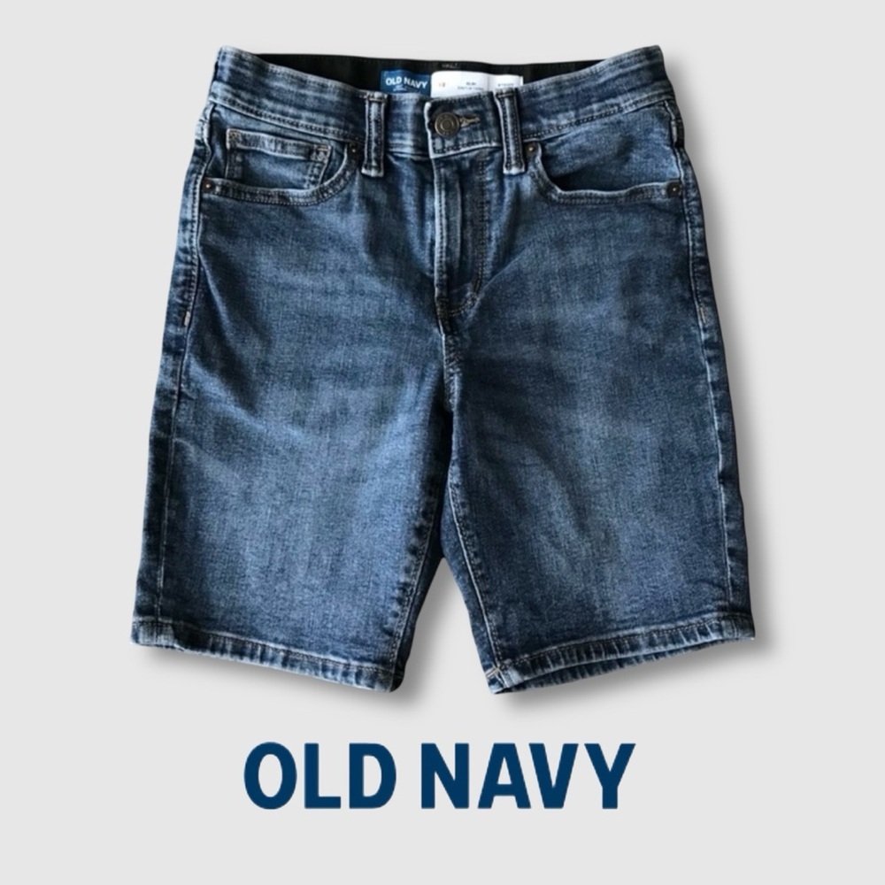 OLD NAVY Kids denim Bermuda shorts 12 yrs
